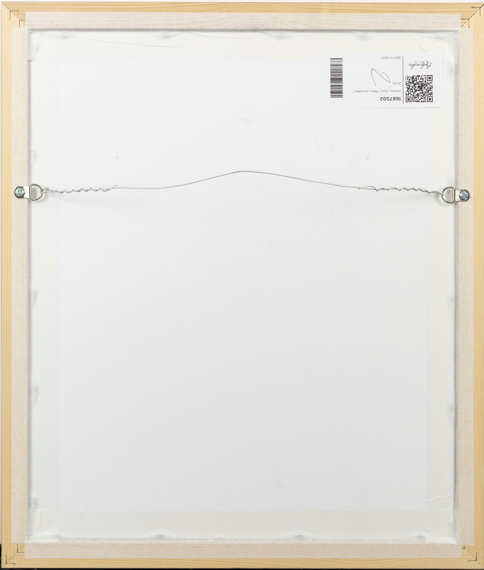 Anders Zorn, "Mina modeller" (My models).