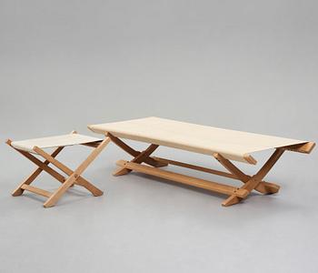 HANS J WEGNER, a daybed and a stool for Johannes Hansen, Denmark 1964.