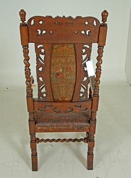 KARMSTOL. Barockstil, omkring 1900.