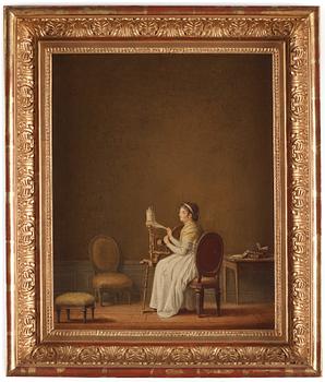 644. Pehr Hilleström, "Spinnerska".