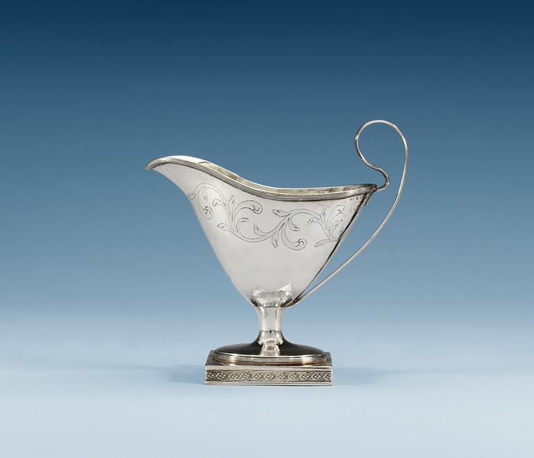 GRÄDDKANNA, av Johan Wilhelm Zimmerman, Stockholm 1797. Gustaviansk.