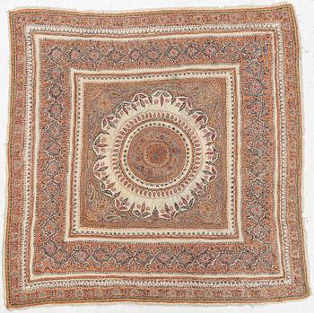 Termeh shawl probably Yazd, approx. 100 x 97 cm.