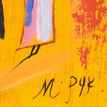 Madeleine Pyk, olja på duk, signerad M Pyk.