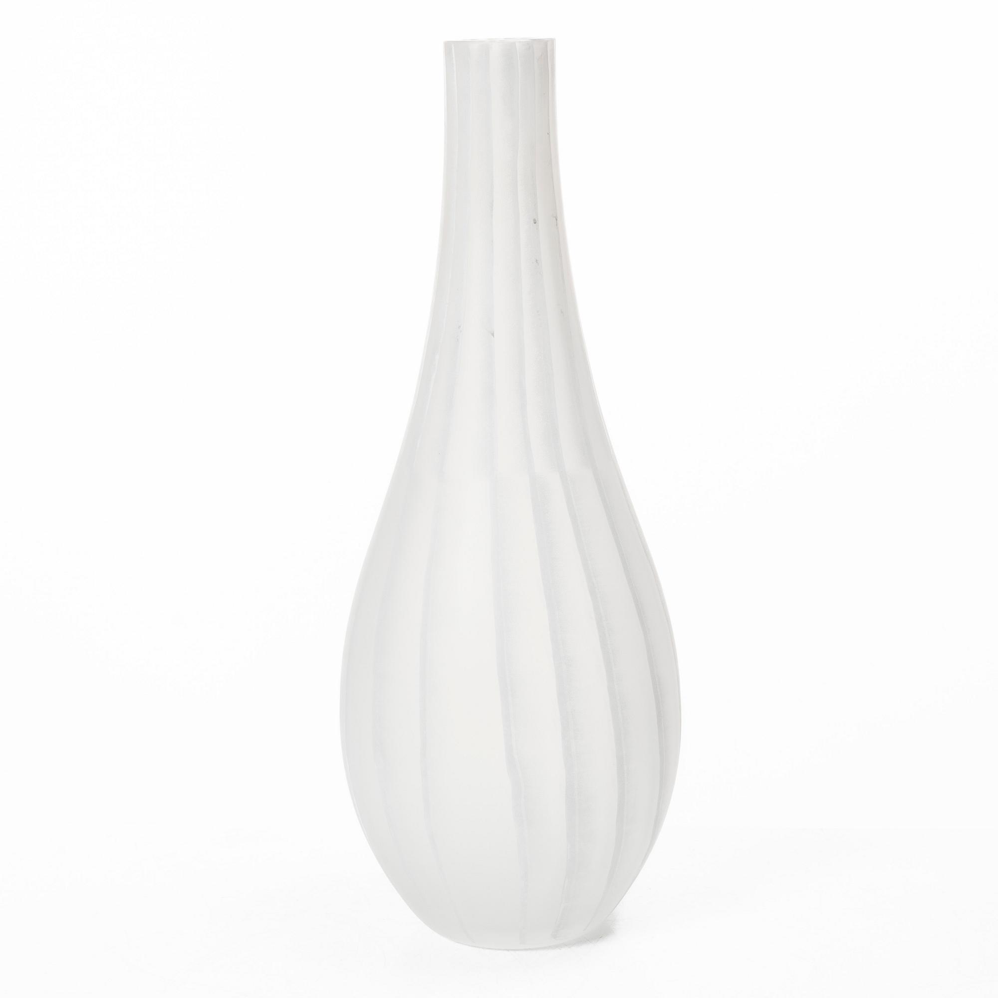 Ingegerd Råman, Vase, sandblasted and enamel-painted glass, Orrefors, Limited Edition, 2007.