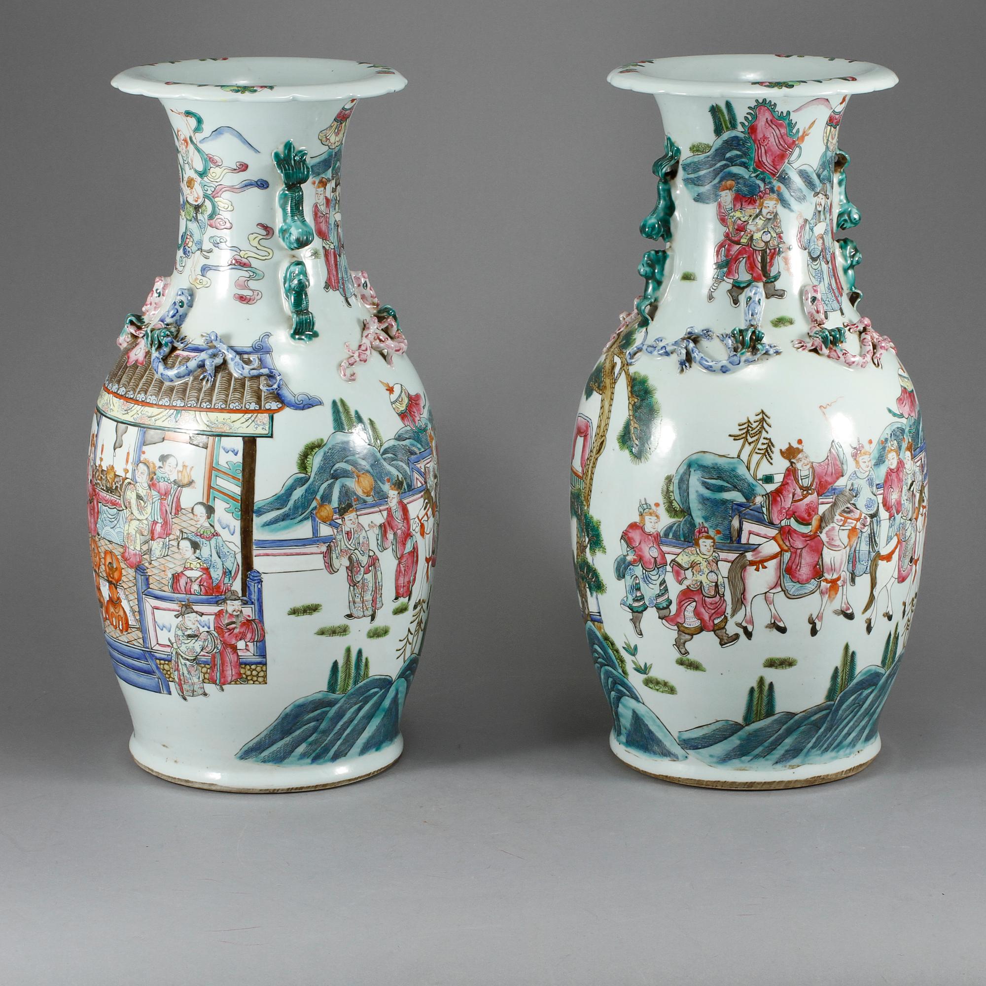 PARVASER, porslin, Kina, 1800/1900-tal.