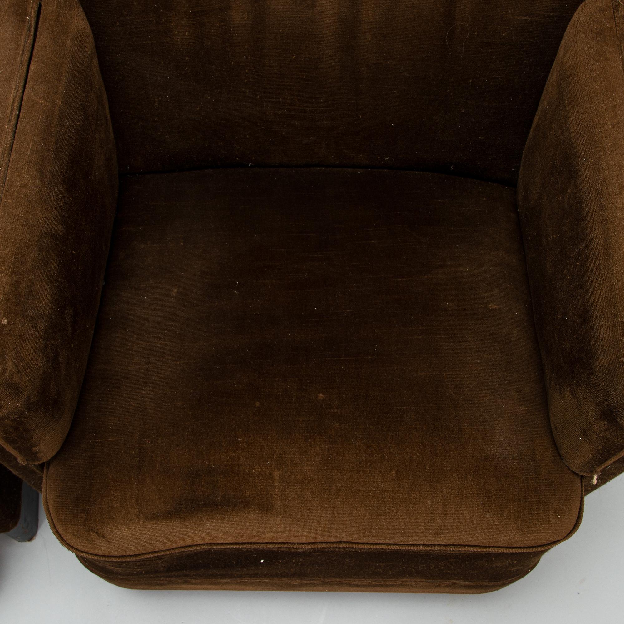 A pair of 1930's 'Continent' nr 217 armchairs for Asko.