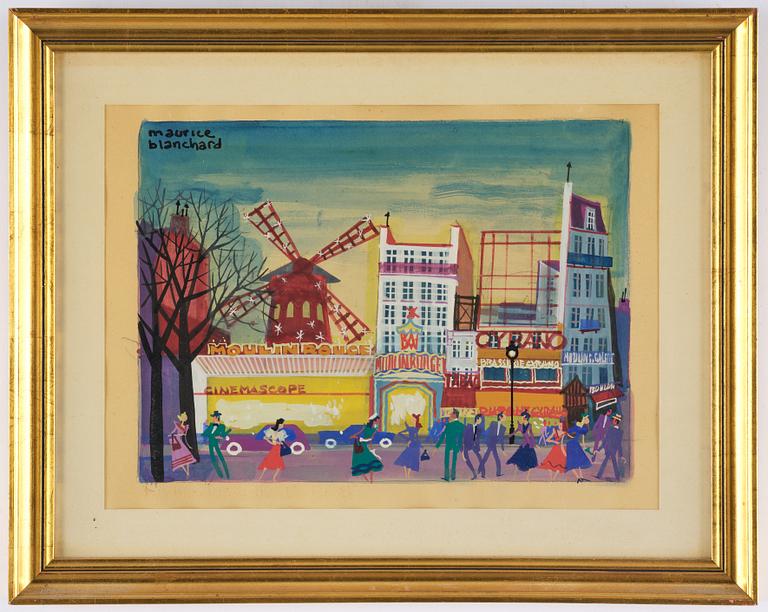 Maurice Blanchard, Vid Moulin Rouge.