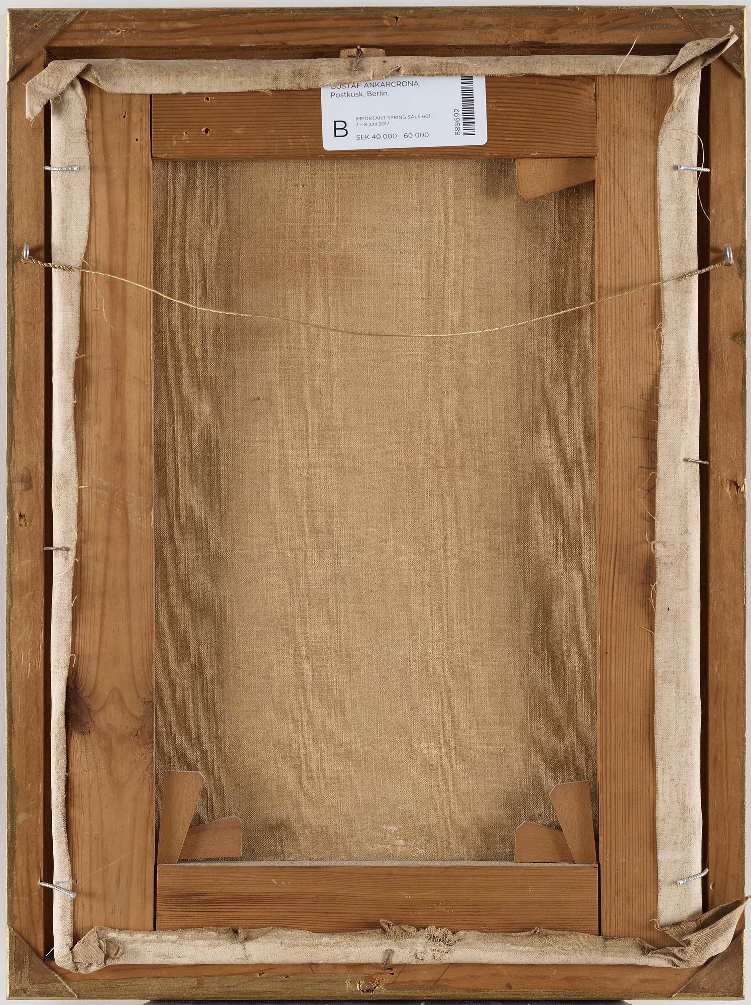Gustaf Ankarcrona, Mail coachman, Berlin.