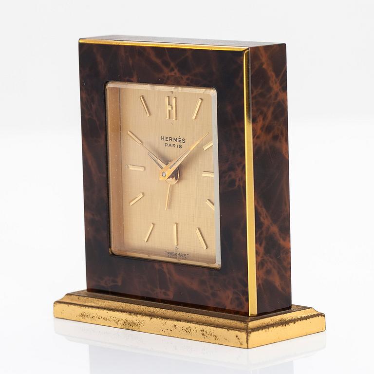 Hermès, desk/travel clock.