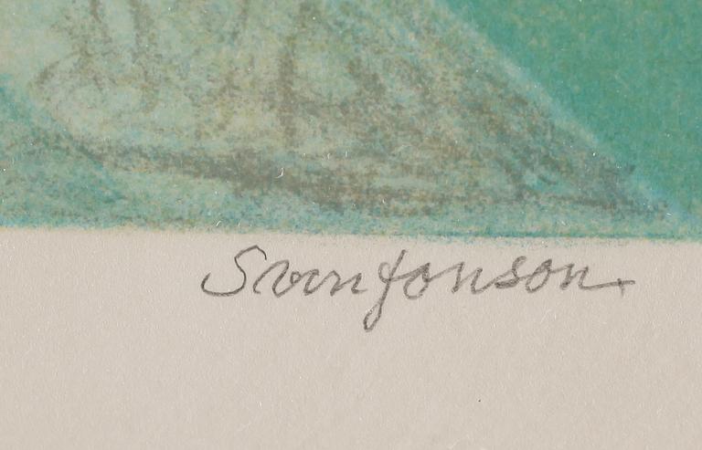 SVEN JONSON, färglitografi, signerad och numrerad 350/375.
