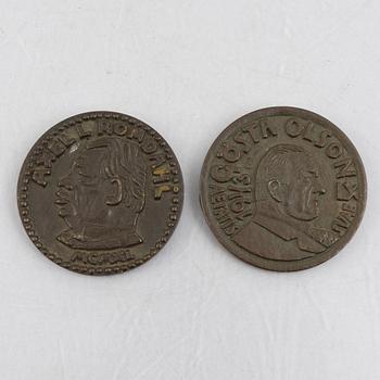 Bror Hjort, two bronze medals, Sporrong & Co, 1940-43.