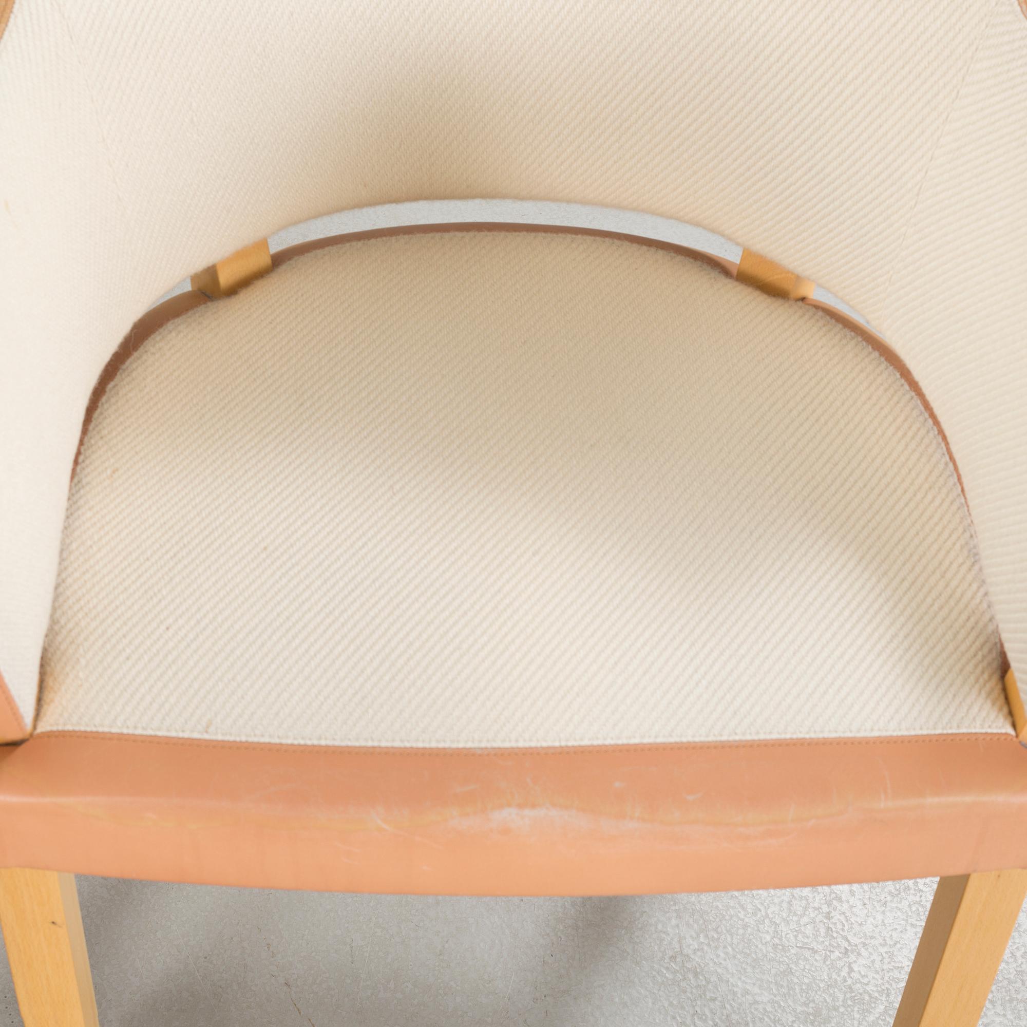 Four "Riksdagen" chairs, designed by Åke Axelsson for Gärsnäs, late 20th cenutry.