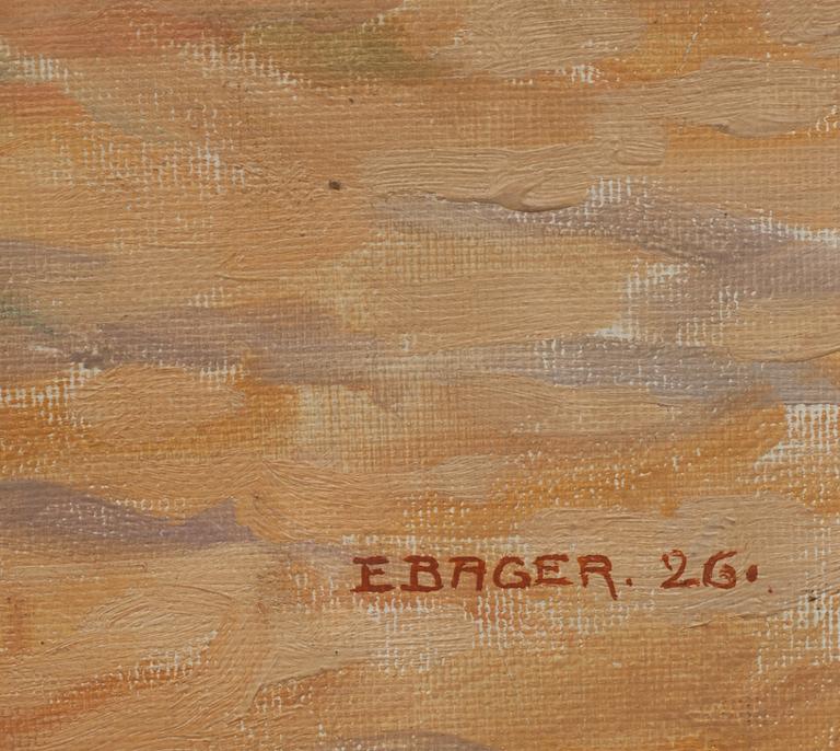 EINAR BAGER, olja på duk, signerad och daterad -26.
