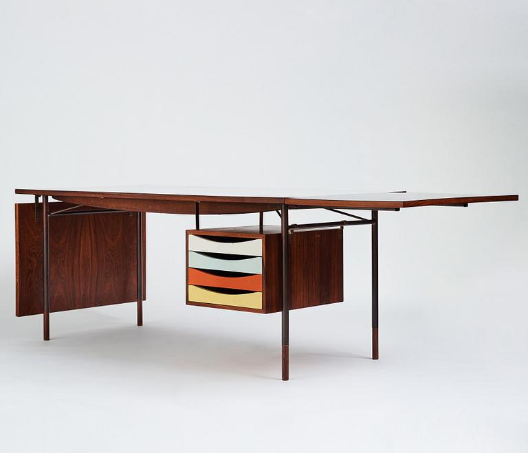 Finn Juhl, a "BO 69" desk, Bovirke, Denmark 1950-1960's. Designed in 1953.