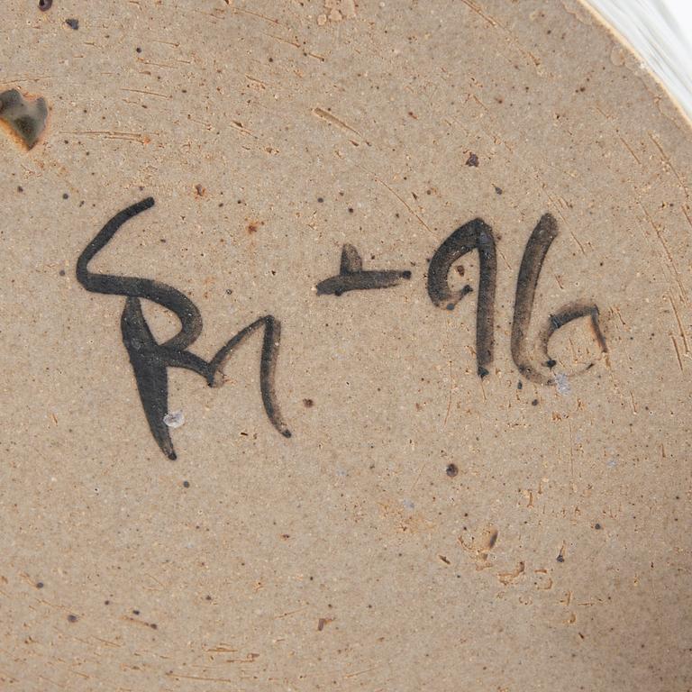 Signe Persson-Melin,  set of two signed and dated stoneware bowls -96 and -00.