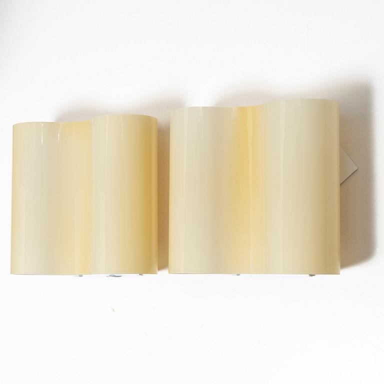 Valerio Bottin, wall lamps, a pair, "Double", Foscarini, 1996.