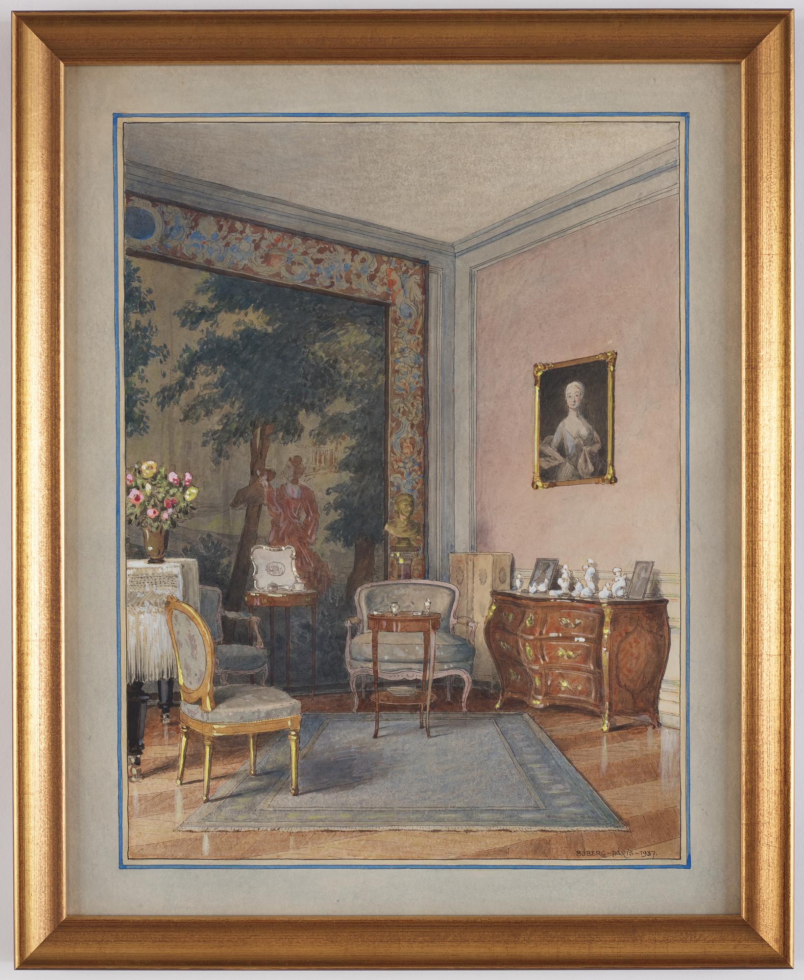 Ferdinand Boberg, Interior from the von Leithner Family Parsonage.