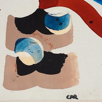 CARL FREDRIK REUTERSWÄRD, laquer and tempera on canvas, signed CFR and dated 1961-62.