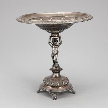 UPPSATSSKÅL, nysilver, omkring 1900.