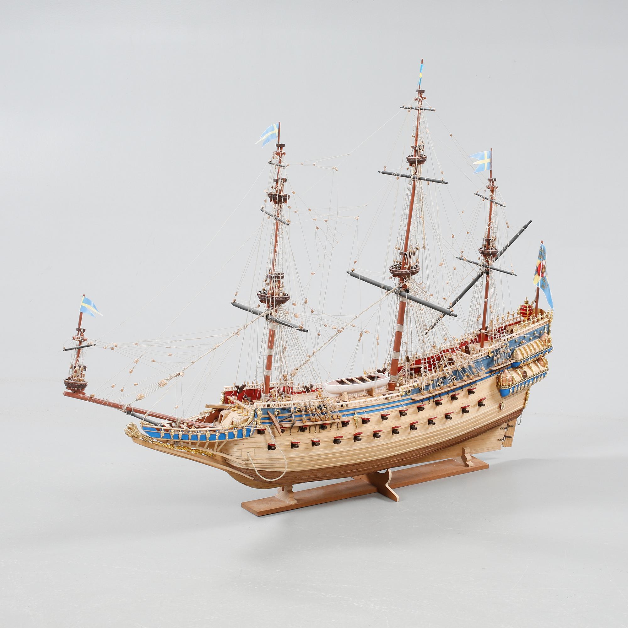 A model ship, "Vasa", second half of the 20th century.
