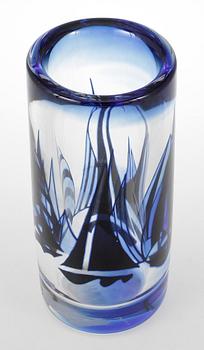 VAS, glas, Olle Alberius, Orrefors Gallery, 1988.