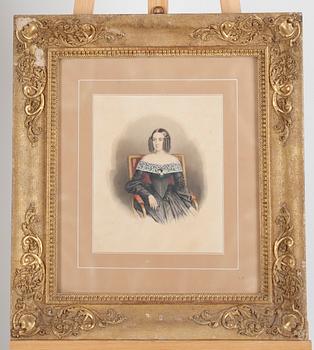 TUNTEMATON TAITEILIJA, vesiväri, epäselvä signeeraus Schmidt, päivätty 1841.