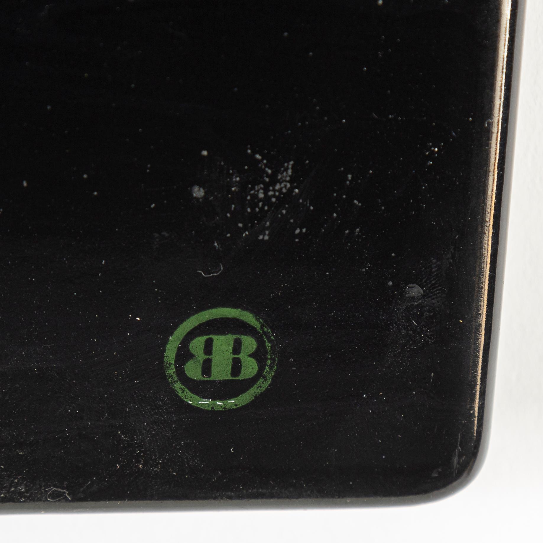BENGT BERGLUND, enamel, signed and dated Gustavsberg -74.