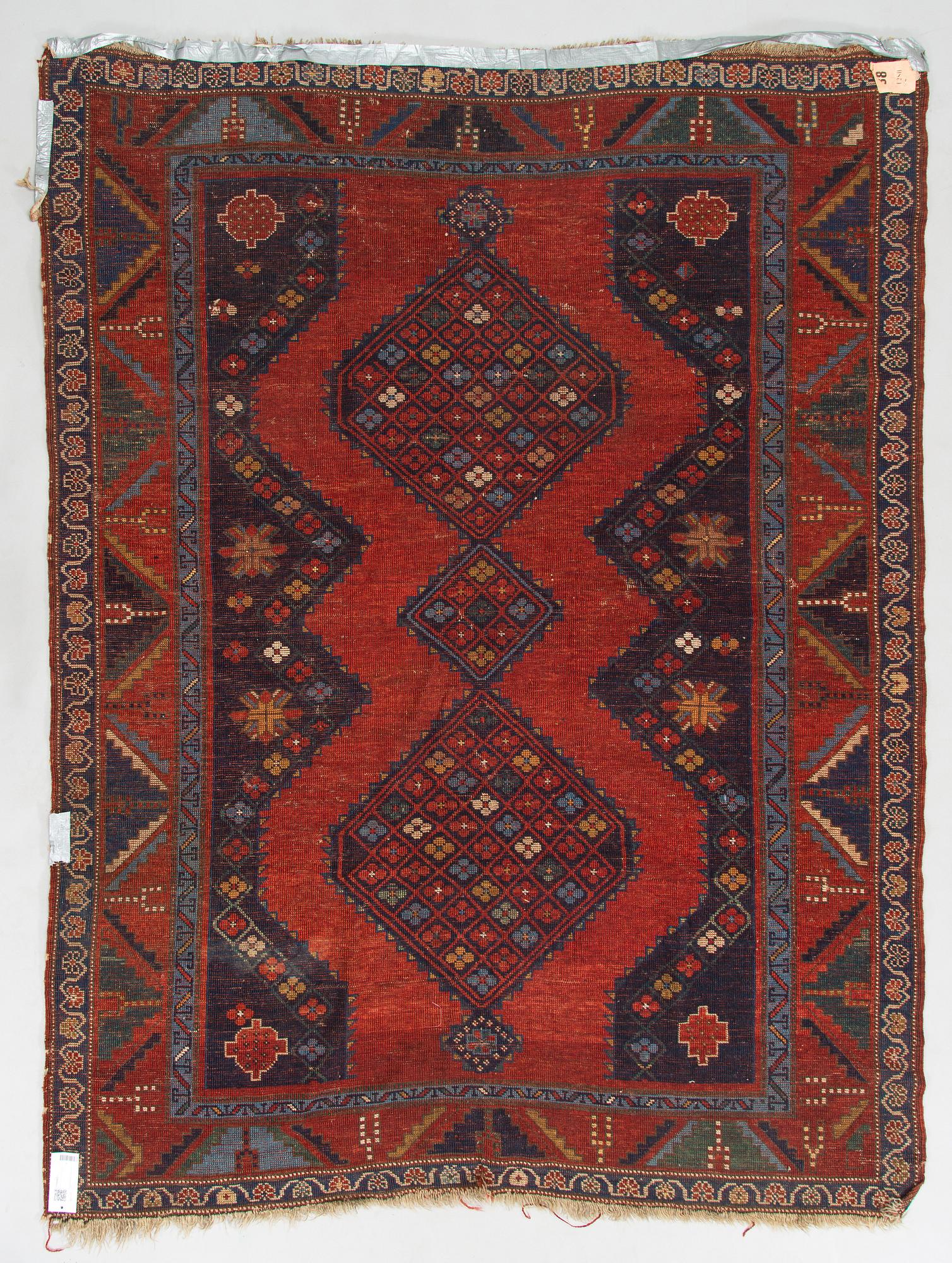 A kazak carpet, South Caucasus ca. 208 x 159 cm.