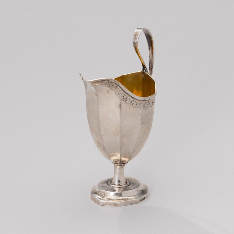 A SILVER MILK JUG, possibly Riga, Ernst Otto Eckhardt 1820-1843.