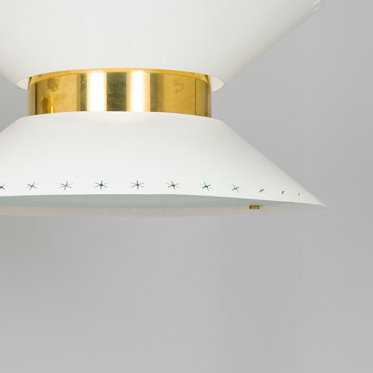 Paavo Tynell, a pair of ceiling lights, made to order, Taito, mid-20th century.