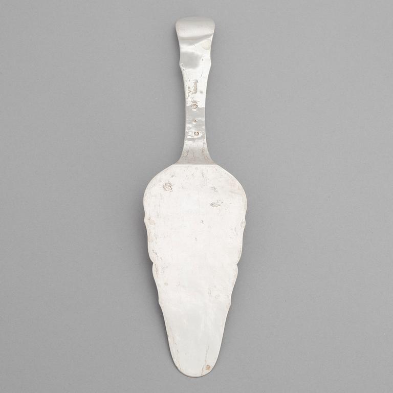 Sven Örn, tårtspade, silver, Stockholm 1761. Rokoko.