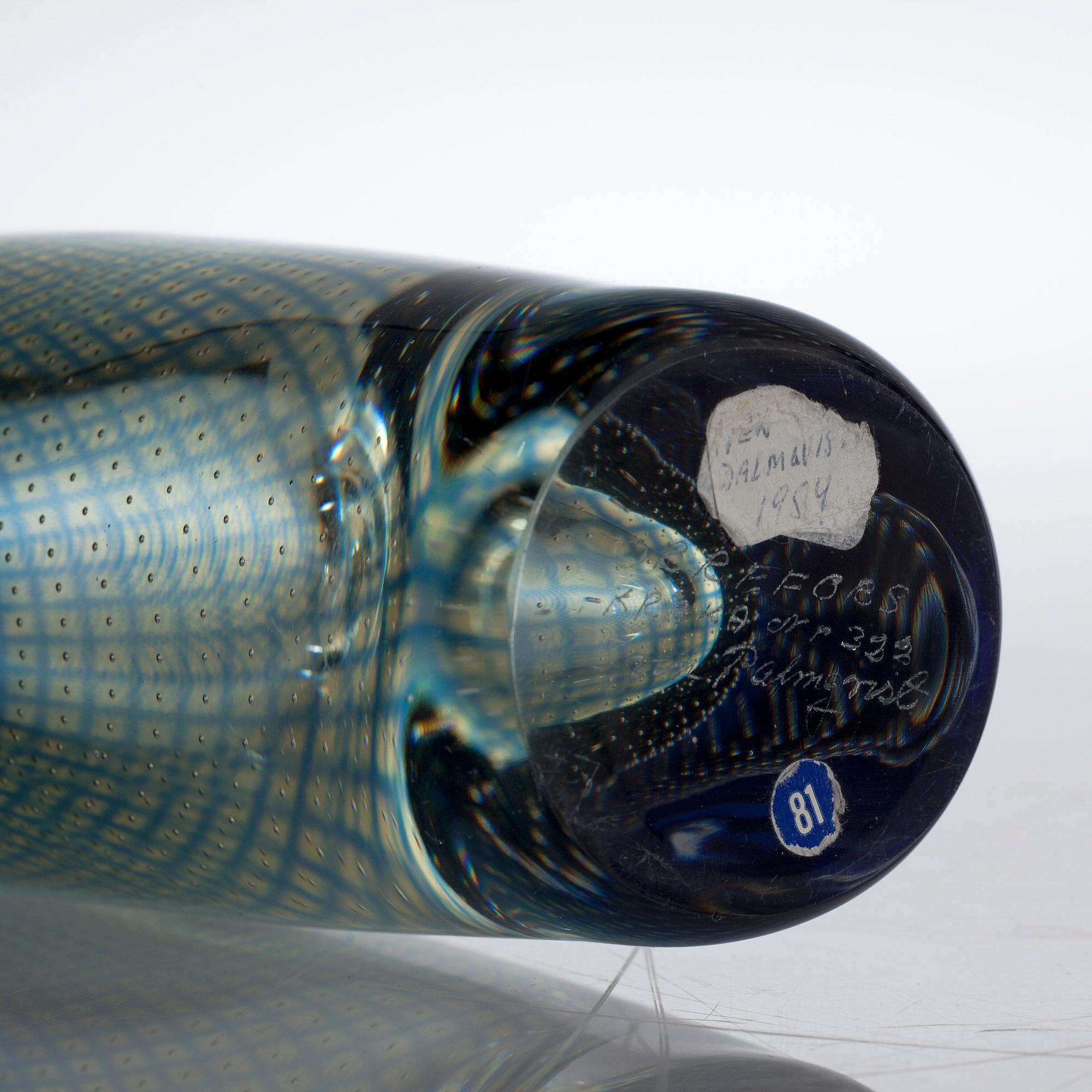 A Kraka glass by Sven Palmqvist for Orrefors 1954.