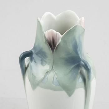 Nils Emil Lundström, an Art Nouveau porcelain vase, Rörstrand, early 20th Century.