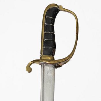 A Swedish officer's sabre, with scabbard, second half of the 20th century.