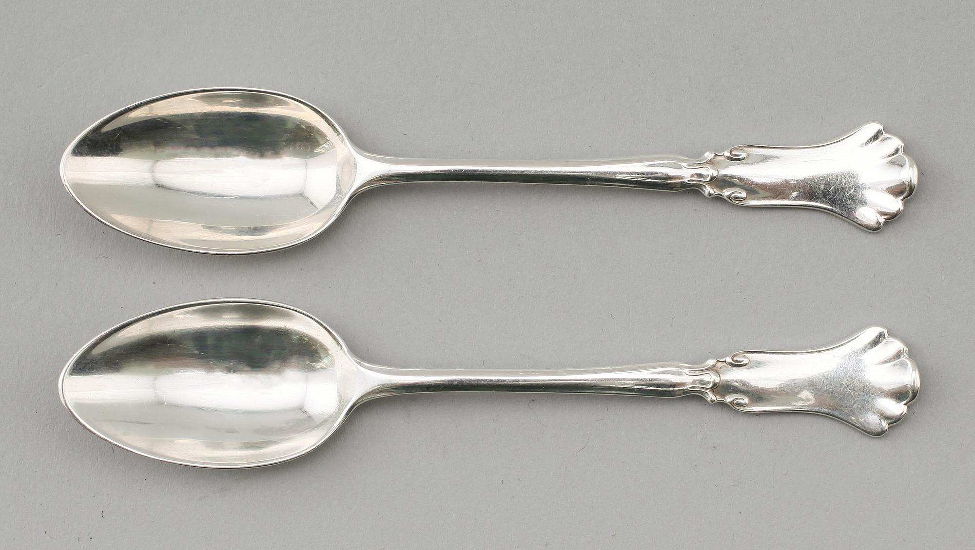 MOCKASKEDAR, 14 st, silver, K Anderson, Stockholm 1958. Vikt ca 126 gram.