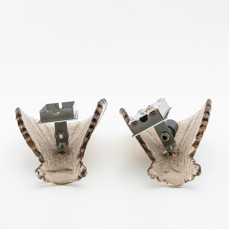 Wall lamps, 20th century.