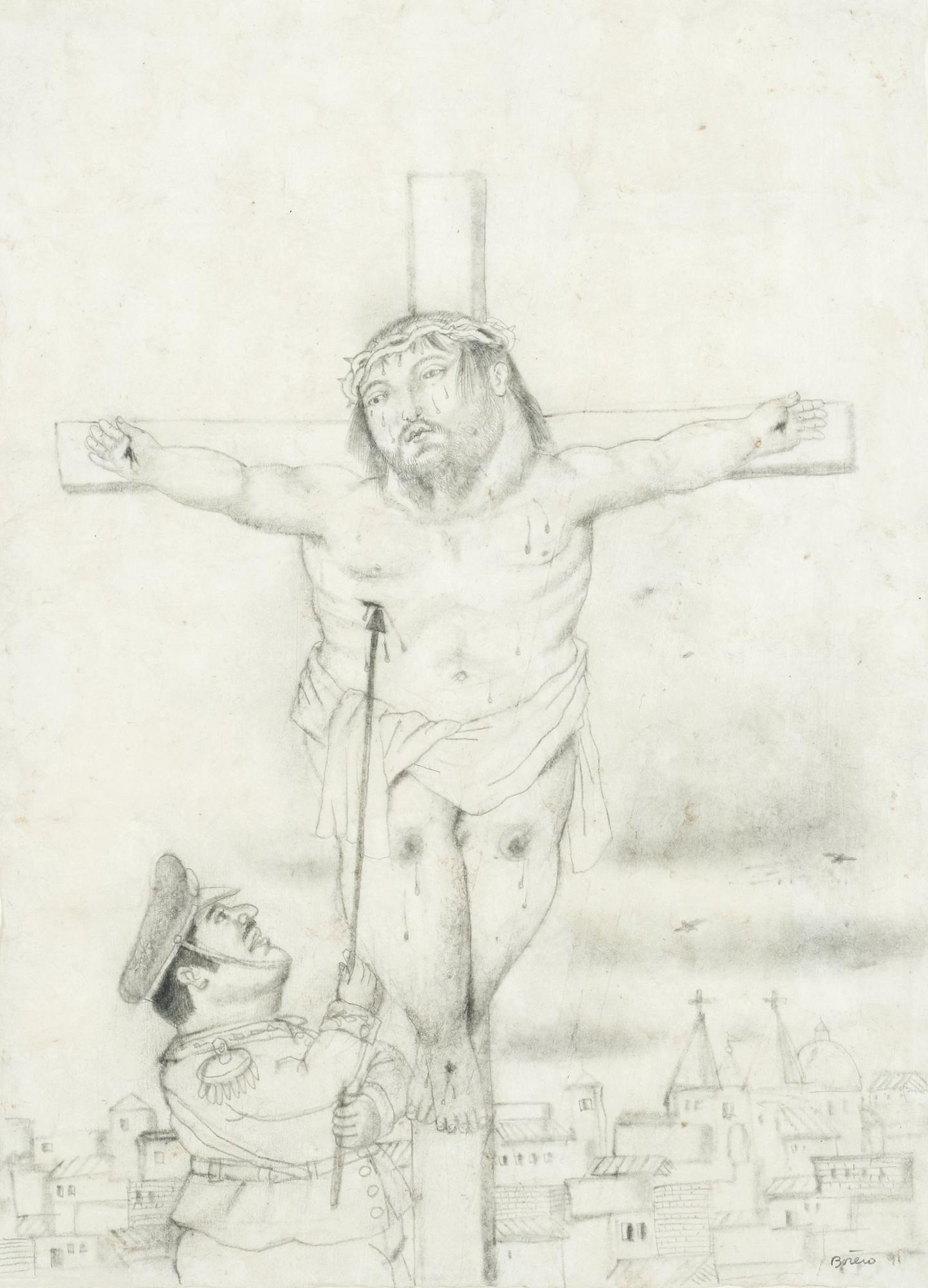 Fernando Botero, "Crocifissione".
