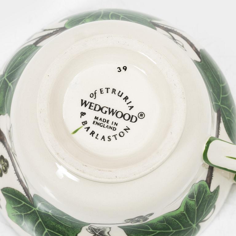 A 10-piece creamware coffee set, 'Napoleon Ivy', Wedgwood, England.
