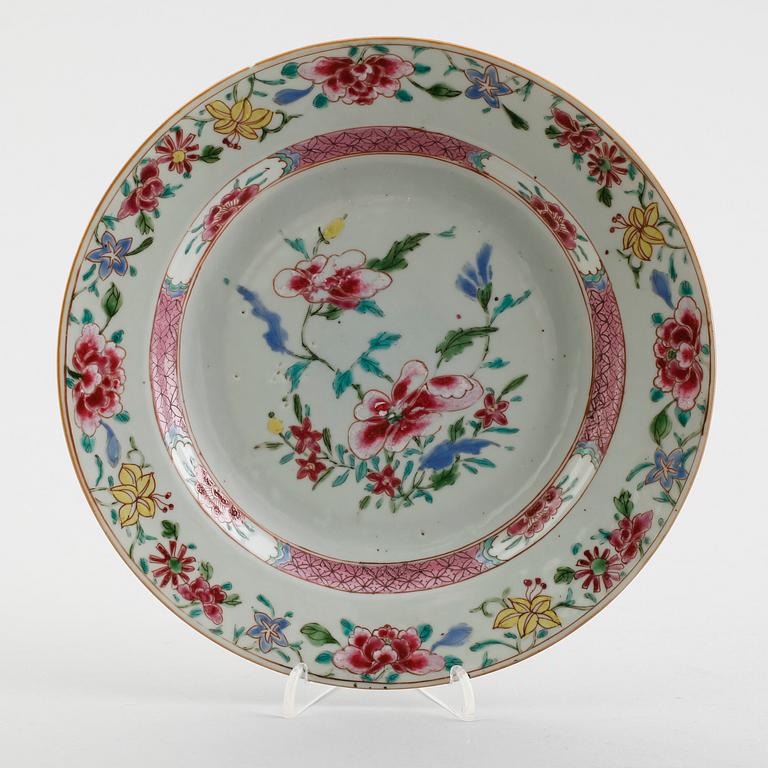 TALLRIK, porslin, Kina, Qianlong 1736-1795.