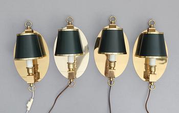 VÄGGLAMPOR, 4 st, Boréns, 1900-talets andra hälft.