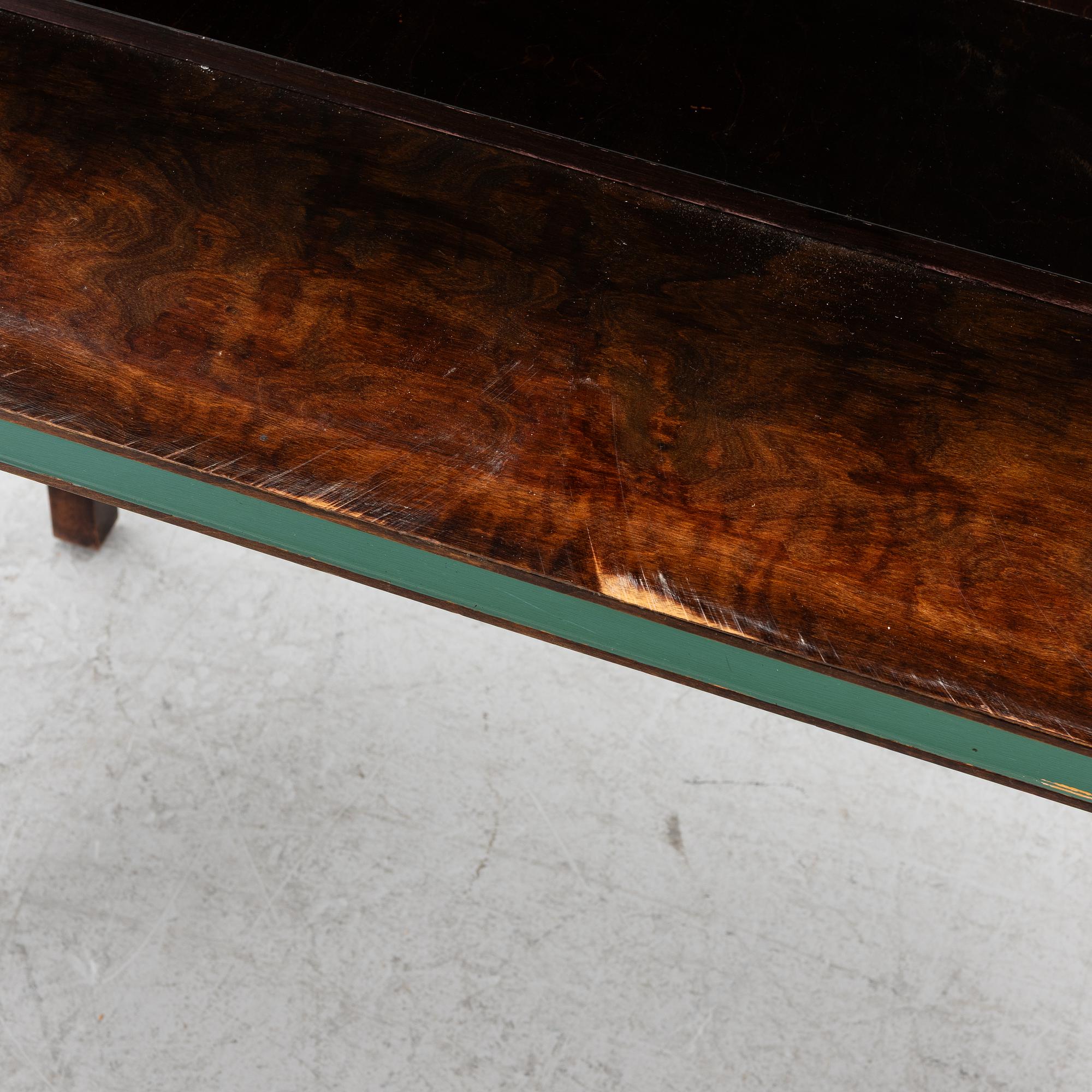 A drinks cabinet with two nesting tables, Sweden, 1930s/40s.