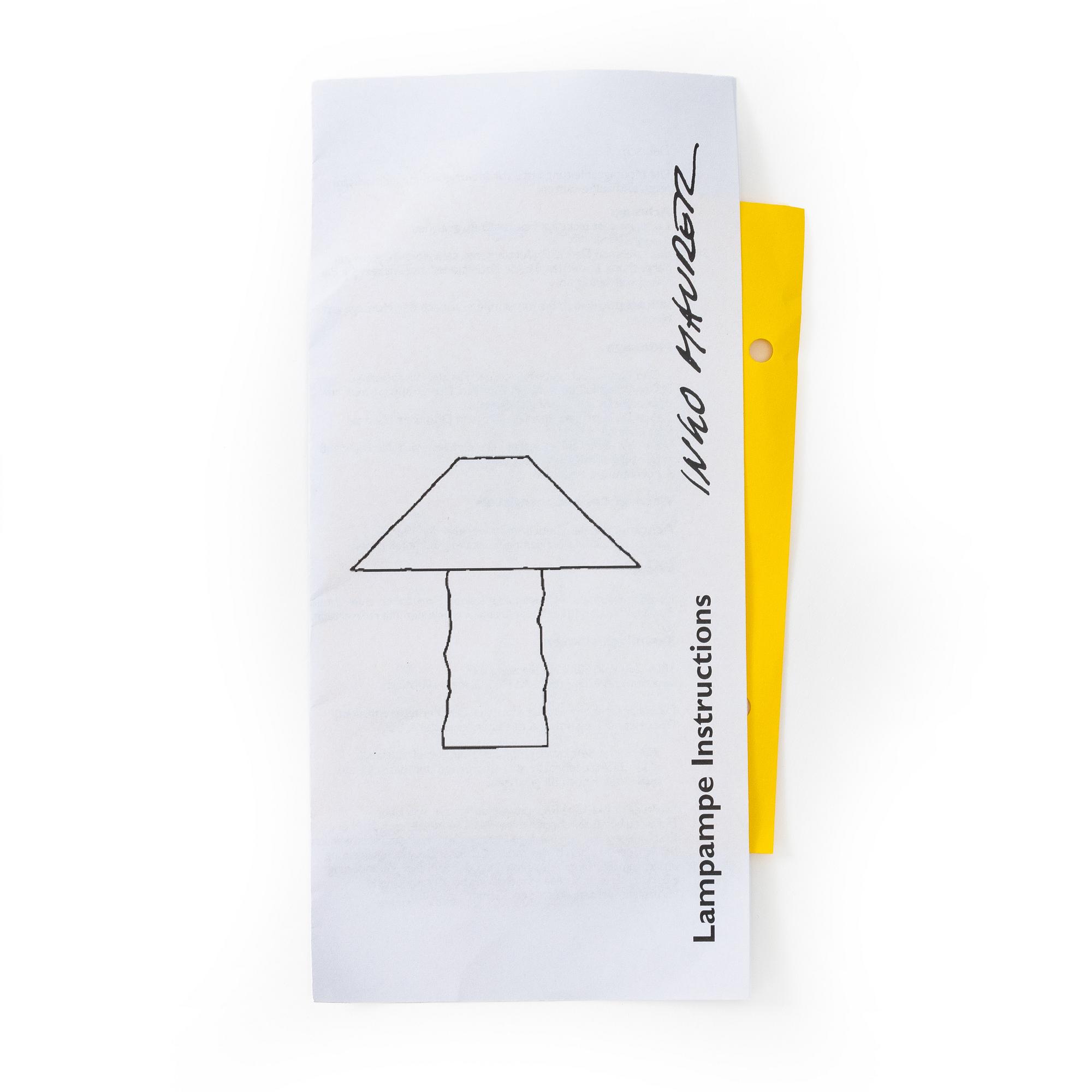 Ingo Maurer, Bordslampa, "Lampampe",
