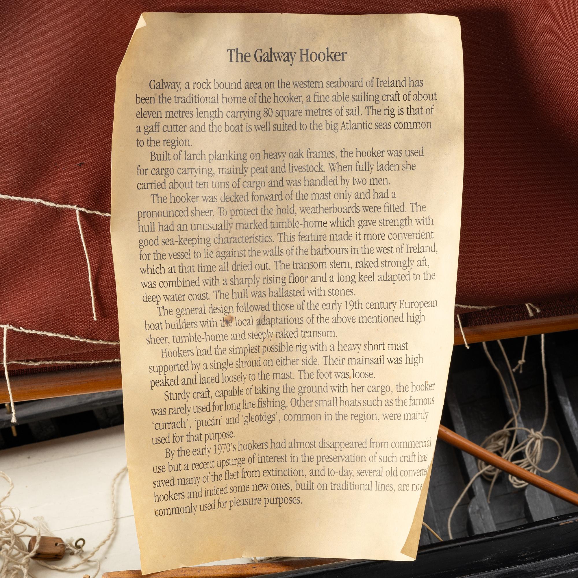 Ship model, 20th Century.