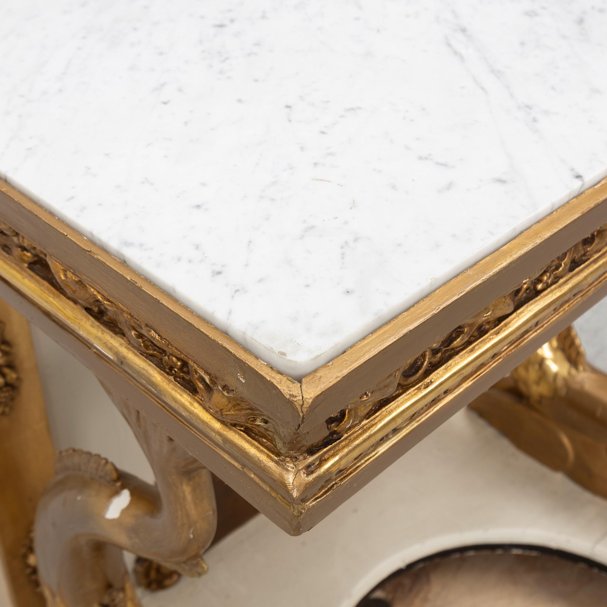 Console table, Empire, first half of the 19th century.