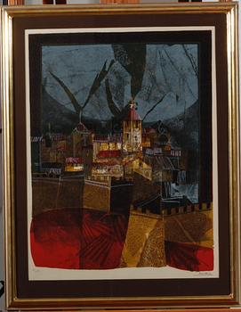 ALVAR, SUNOL, litografier, 2 st, sign. Varav en numr. 61/50.