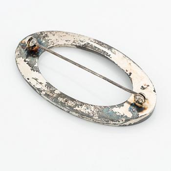 H Hansen brooch, silver, Denmark.