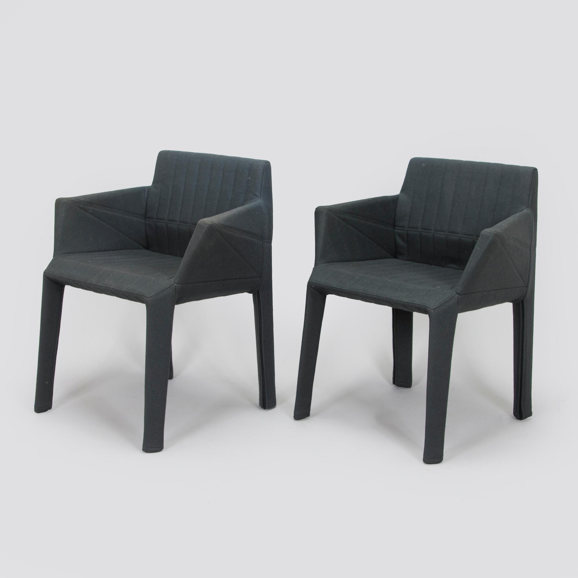 Ligne Roset, a set of 8 'Facett' dining chairs, France.