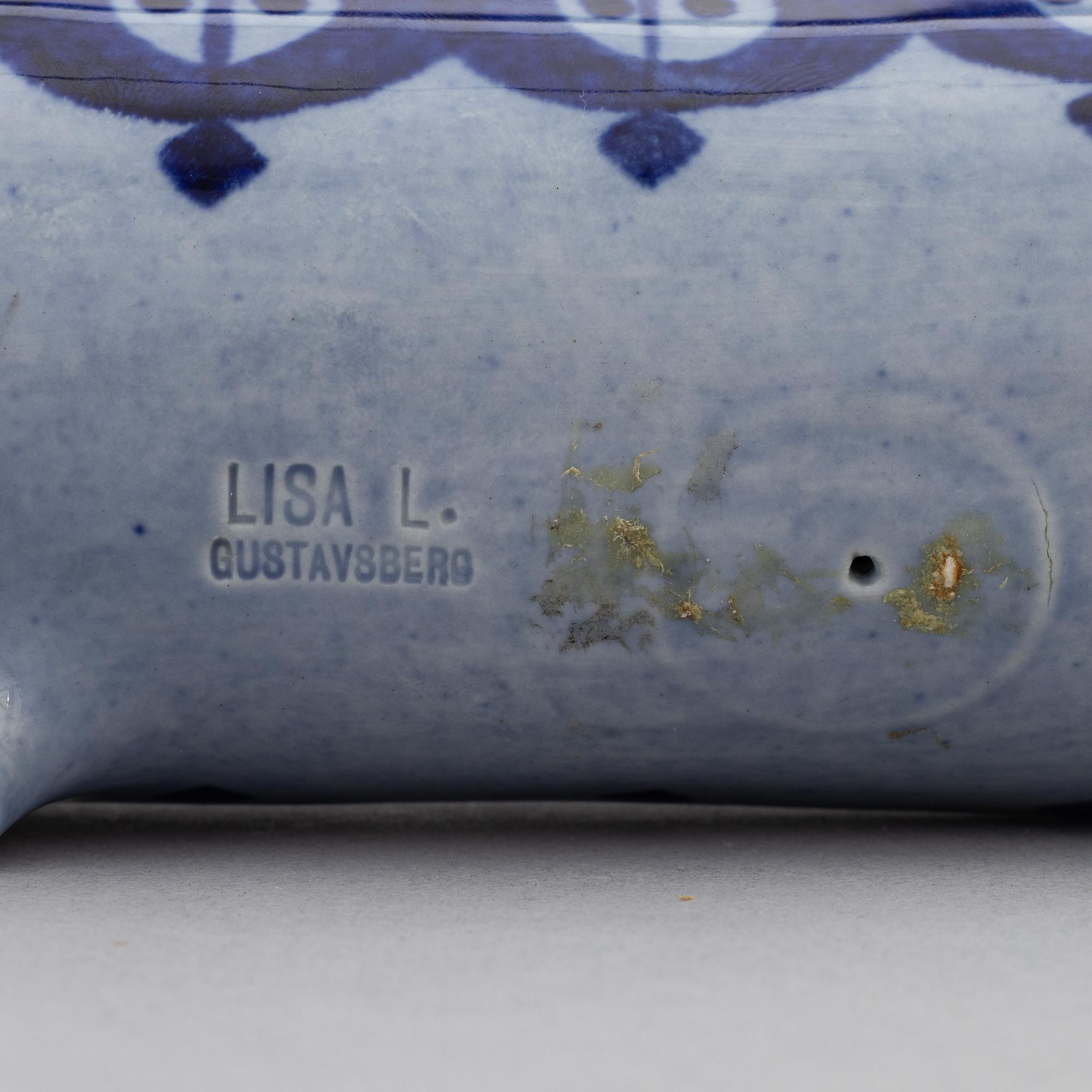 Lisa Larson, adventsljusstake, stengods, Gustavsberg.