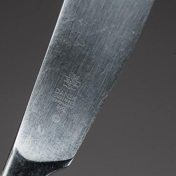 JENS QUISTGAARD, 25 delar, bestick "Variation VI", rostfritt stål, Dansk design Tyskland, 1900-talets andra hälft.