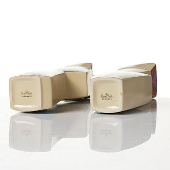 Dorothy Hafner, a 47-piece "Flash" ceramic dinner service, Rosenthal, Germany, post 1984.